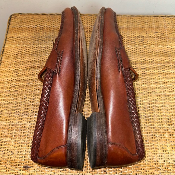 Allen Edmonds Shoes Men’s SZ 11.5 Maxfield Tassel Loafers Slip On Leather Brown - Picture 6 of 13